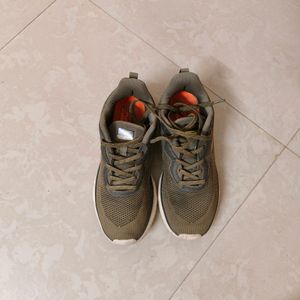 Red Tape Running Shoes Olive Green Good Condition