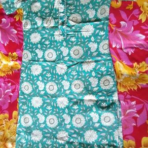 Light green Colour Printed Kurti