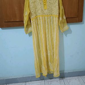 Chickenkari Frock With Cotton Inner