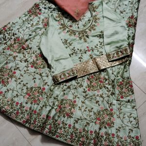 Girls And Women Crop Top With Lehenga