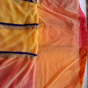 Multicolor Embroidered Saree (Women's)