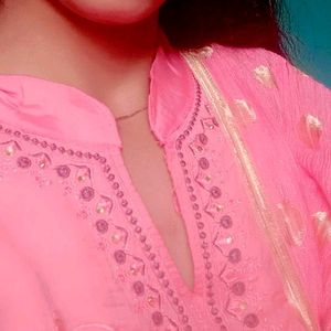 Pink Kurti Sets With Duppta