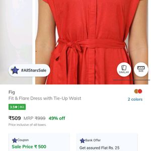 Red Shrug Cum Kurtha