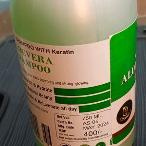 Chemical Free Aloevera Shampoo With Keratin