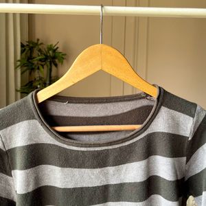 Olive Striped Sweater