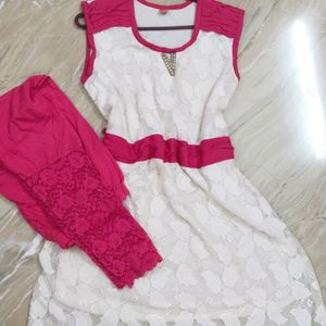 Co-ord Set Pink and White