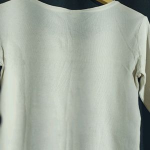 H&M White Western Top(women's)