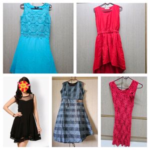 Any Three Like New Dresses Size:small Bust: 30-32