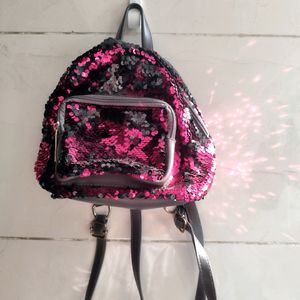 Sequin Backpack Style Purse