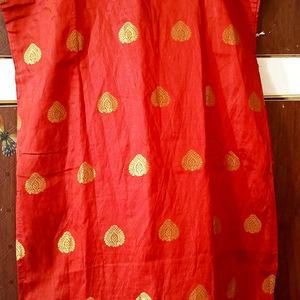 Sleeveless Silk Kurti