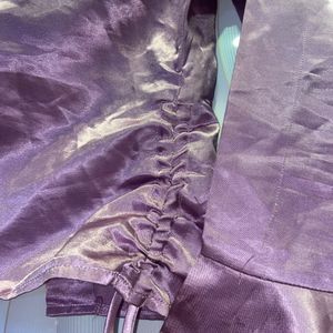 Lavender Satin Shrug