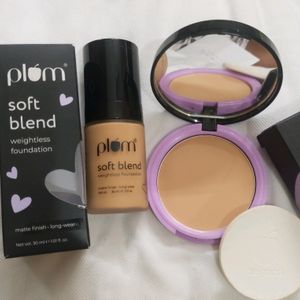 Plum Foundation & Compact Combo