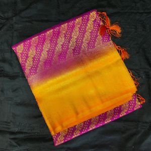 Soft Semi Banaras Silk Saree