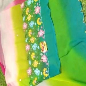 Rainbow Sarees Available In 6 Colors