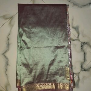 Two Tone Banarasi Silk Saree