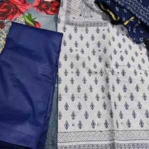 Unstitched Dress Material With Dupatta