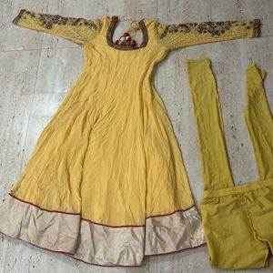 Yellow Anarkali