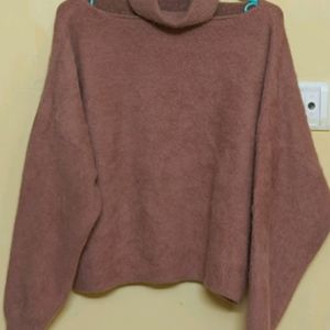 Dark Peach Wool Sweater