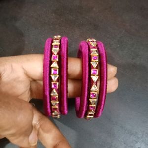 Kundan Thread Bangles