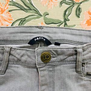 Women Denim Grey Jeans Clearance Sale