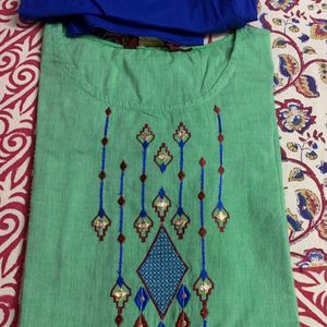 Beautiful pure cotton kurta and matching palazzo