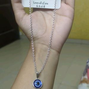 Silver Evil Eye Pendant