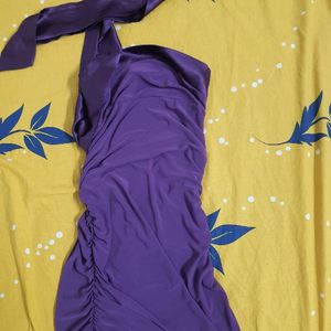 Y2k Bodycon Dress With scarf