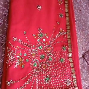 Red Colour Saree