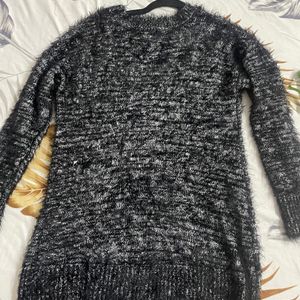 A Party wear Grey Winter Tunic