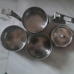 3 Compartment Steel Tiffin