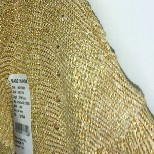 Trendy New Shinny Gold Shrug For Women