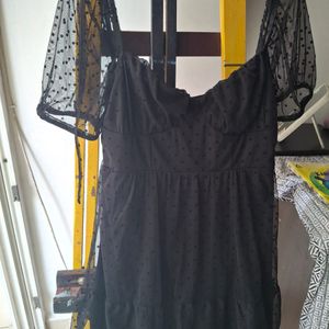 H&M Puffed Sleeve Dress