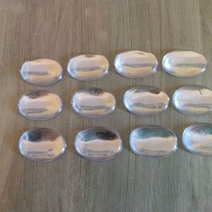 Pack Of 12✅large Oval Shaped White Beads
