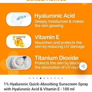 1% Hyaluronic Quick - Absorbing Sunscreen Spray