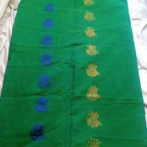 Pure Cotton Silk Saree Only No Blouse