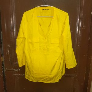 Women Formal Office Kurta Mustard 34-36