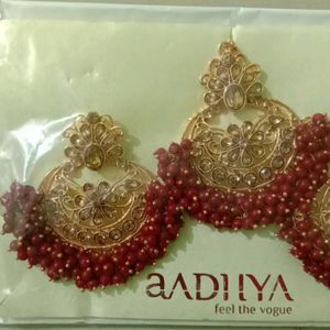 maroon gajra set New