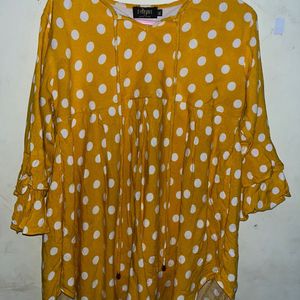 Yellow Polka Dots Top 💛