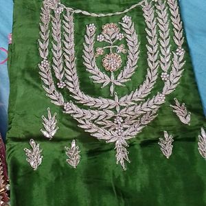 Pure Upada  Silk Jaipuri Suit