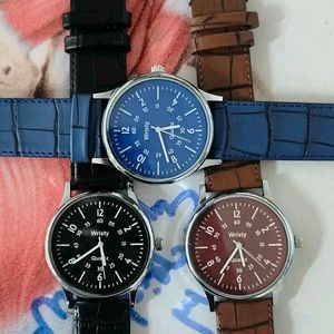 New With Tag Trendy Analogue Watch Combo Set Of 3