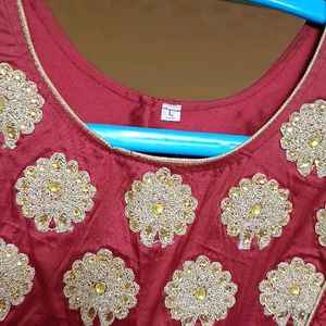 New L Or 40 Size Satin Kurti Set