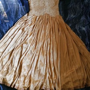 Beautiful Tan Colour Wedding Gown