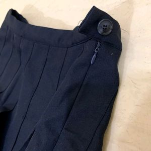 NAVY BLUE KOREAN SKIRT