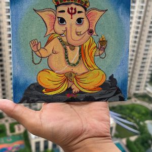 2 Handpainted Acrylic  For Your Mandir And Table