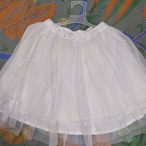 White Colour Skirt