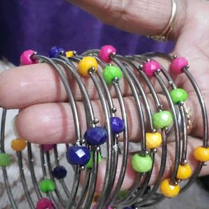 Oxidized Bangle Set