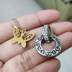 Combo Silver And Gold Plated Pendants