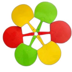 Plastic Hand Fan ( Sat Of 5 )