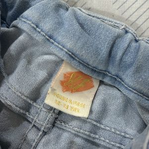 Girls Jeans With Sequence Border