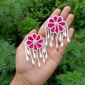 Handmade Earrings With Mangtika Set